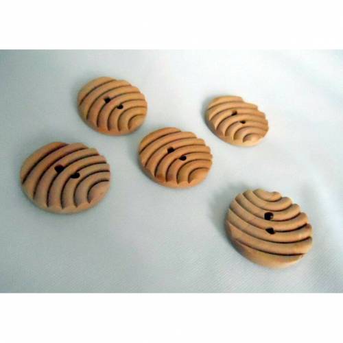 Holzknopf braun 25 mm