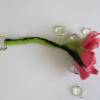 Schlüsselanhänger mit gefilzter rosa Blume Bild 3