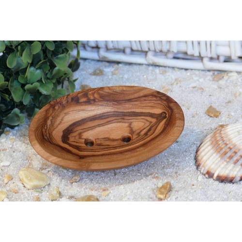 Seifenschale oval MINI aus Olivenholz