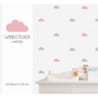 Wandsticker Wandtattoo "Wolken"  clouds, Vinyl decals, 64 Stück Bild 1