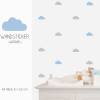 Wandsticker Wandtattoo "Wolken"  clouds, Vinyl decals, 64 Stück Bild 3