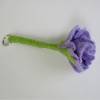 Schlüsselanhänger mit gefilzter Blume violett Bild 2