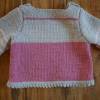 Baby Pullover reine Merino Wolle Gr. 62, für kleine Mädchen, waschbar, gestrickt Bild 2