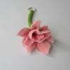 Schlüsselanhänger mit gefilzter rosa Blume Bild 3
