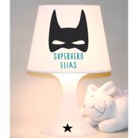 Kinderlampe, Tischlampe "Superhero" mit Namen personalisierbar Bild 1