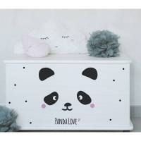 Wand- & Möbelsticker "Panda love", auch mit Namen des Kindes personalisierbar Bild 1