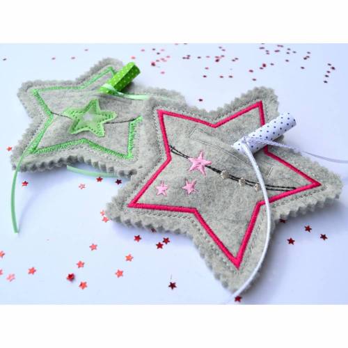 ITH Stickdatei Geschenkanhänger Stern 13x13cm