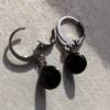 Ohrringe, Ohrhänger, Edelstahl und Emaille, minimalistisch,1 Paar, Bild 5