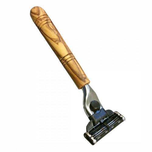 Nassrasierer mit Olivenholzgriff "Makalu" M3