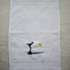 Handtuch- Gaeste- bestickt mit "Sprung ins Wasser" Bild 3