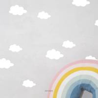 Wandsticker Wandtattoo"Kleine Wölkchen" Clouds, Wolke, Wolkenhimmel, Farbe individualisierbar Bild 1