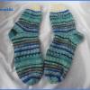 Socken, handgestrickt, Wollsocken, Stricksocken, Gr. 42/43 Bild 2