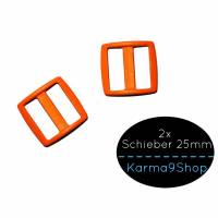 2 Schieber / Stopper 25mm orange #32 Bild 1
