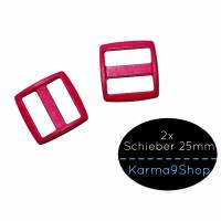 2 Schieber / Stopper 25mm pink #34 Bild 1