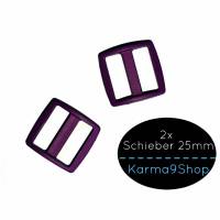2 Schieber / Stopper 25mm lila #35 Bild 1