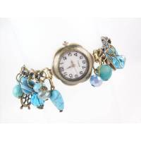 Armbanduhr, Bettel-Stil, Armband, Bettelarmband, Quarzuhr, Damenuhr, Uhr,U8 Bild 1
