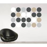 Wandtattoo Wandsticker " Polka Dots" Kreise, Punkte 18 cm Durchmesser Bild 1