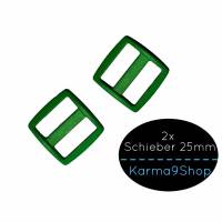 2 Schieber / Stopper 25mm grün #38 Bild 1
