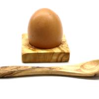 Eierhalter Troué inkl. Eierlöffel aus Olivenholz Bild 1