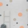 Wandsticker "big dots" unregelmäßige Punkte 7-14 cm, irregular dots, 74 Stück Bild 2