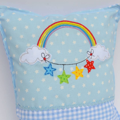 Stickdatei DOODLE Regenbogengirlande für den 16x26cm Rahmen