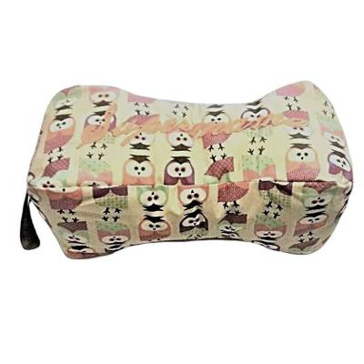 Lesekissen, Nackenrolle, Nackenkissen "Supermama"  mit Eulen Motiv