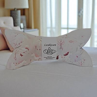 Lesekissen, Nackenrolle, Nackenkissen mit Einhorn Motiv