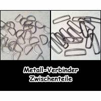 Taschen-Zubehör - Metallverbinder - Schnallen & Schließen - D-Ringe - Metallverschluss 5-810+811 Bild 1