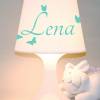 Kinderlampe Schlummerlampe "Name mit Schmetterlingen"  Tischlampe personalisierbar Bild 7