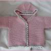 Frühchenkleidung, Frühchen-Jacke, Babyschuhe für Frühchen, rosa Bild 2
