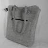 Filztasche, Schicke Schultertasche aus Wollfilz, bestickt mit einer Feder, mit dicken Kordeln, Unikat, handgemacht von Dieda! Bild 2