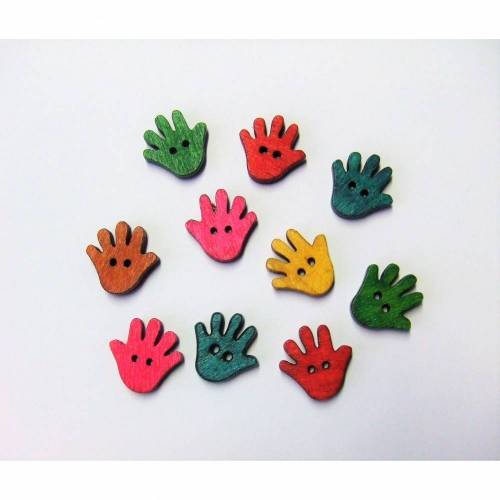 Holzknopf Hand ca. 20mm 