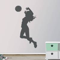 Wandtattoo Wandsticker "Volleyballerin" Farbe individualisierbar Bild 1