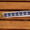 Schlüsselband Anker Ahoi dunkelblau 14 cm genäht aus Webband und Gurtband aus Baumwolle Bild 1