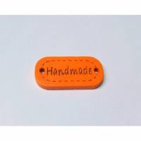 1 Holzknopf Handmade orange Bild 1