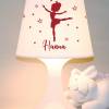 Kinderlampe Schlummerlampe "Ballerina mit Namen" Prinzessin, personalisierbare Tischleuchte mit Wunschnamen Bild 10