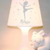 Kinderlampe Schlummerlampe "Ballerina mit Namen" Prinzessin, personalisierbare Tischleuchte mit Wunschnamen Bild 7