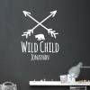 Wandtattoo Wandsticker "wild child" Größe S & M, Name personalisierbar Bild 1