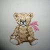 Kinder- Baby- Dinkelkissen Teddy- bestickt Bild 2
