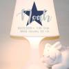 Kinderlampe, Tischlampe "Stern mit Geburtsdaten" Name und Geburtsdaten personalisierbar Bild 2