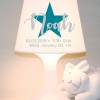 Kinderlampe, Tischlampe "Stern mit Geburtsdaten" Name und Geburtsdaten personalisierbar Bild 8