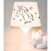 Kinderlampe, Tischlampe  "Pferd mit Wunschnamen" Schlummerlampe Bild 1