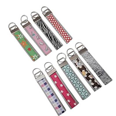 Schlüsselanhänger aus Filz mit verschiedenen Mustern