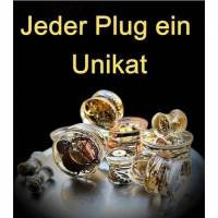 Plugs , Steampunk, Harz, handmade,Piercing ,Ohrpiercing , Tunnel, 1 Stück, Bild 2