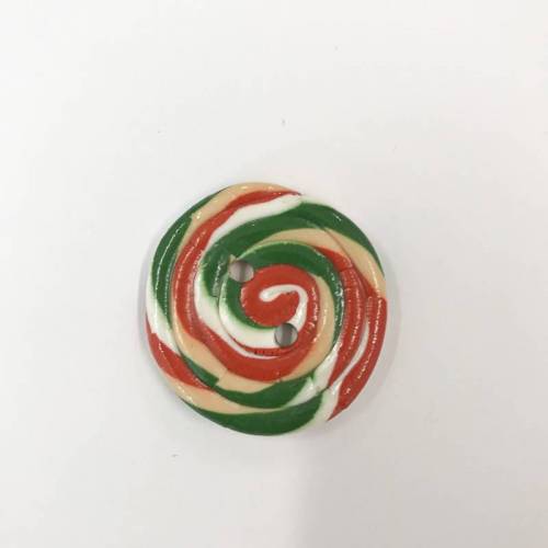 Handgefertigter Knopf "Lollipop"