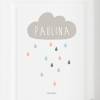 Türaufkleber Türschild  "Wolke mit Regentropfen" + Name personalisierbar, auch als Wandtattoo verwendbar Bild 2