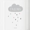 Türaufkleber Türschild  "Wolke mit Regentropfen" + Name personalisierbar, auch als Wandtattoo verwendbar Bild 6