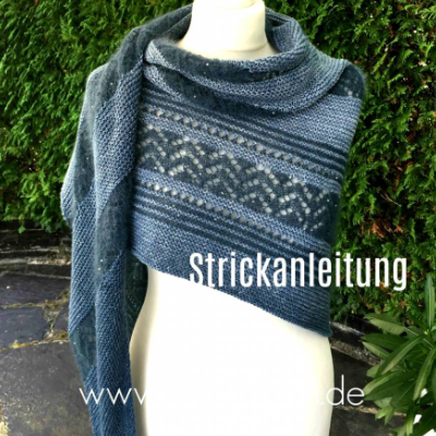Strickanleitung Lizas Tuch Tintenzauber