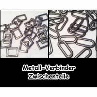 Taschen-Zubehör - Metallverbinder - Schnallen & Schließen - D-Ringe - Metallverschluss 5-813+8014 Bild 1