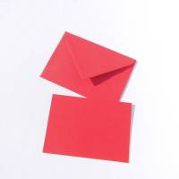 Doppelkarten blanko rot inkl. Kuvert + Einleger Bild 2